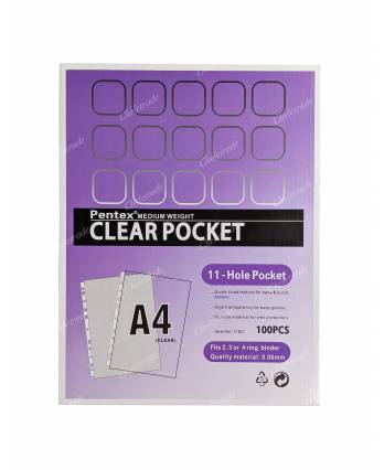 Pentex A4 Sheet Protector 11-Hole