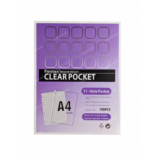 Pentex A4 Sheet Protector 11-Hole