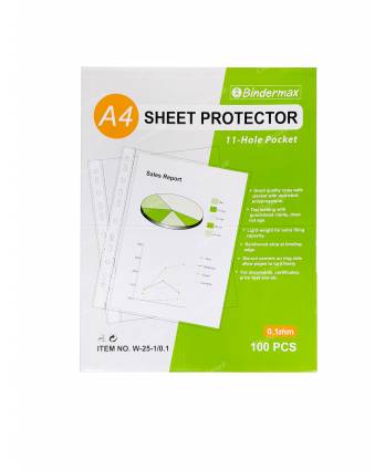 Bindermax A4 Sheet Protector 11-Hole