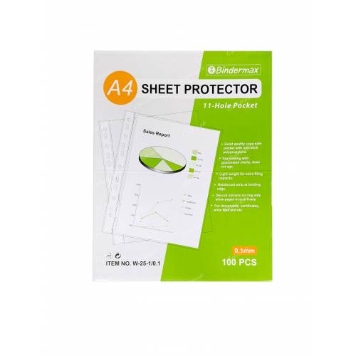 Bindermax A4 Sheet Protector 11-Hole