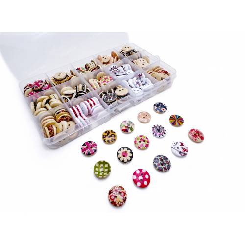 Wooden Buttons (Patterned)