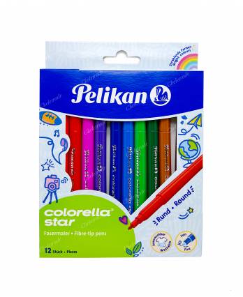 Pelikan Colorella Star 12 Colour Fibre-Tip Pen