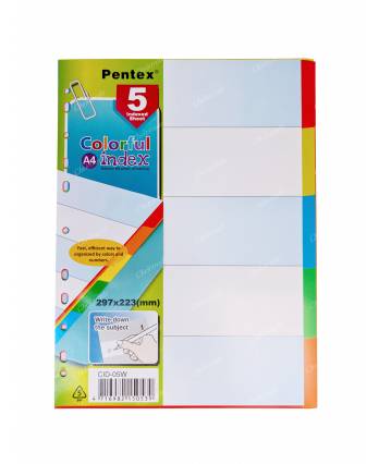 A4 Plastic Divider (5-10-12 Colour)