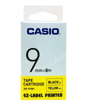 9mm Casio Label Tape (Black on Yellow)