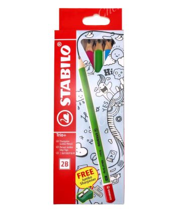 Stabilo 2B Triangular Pencils Jumbo