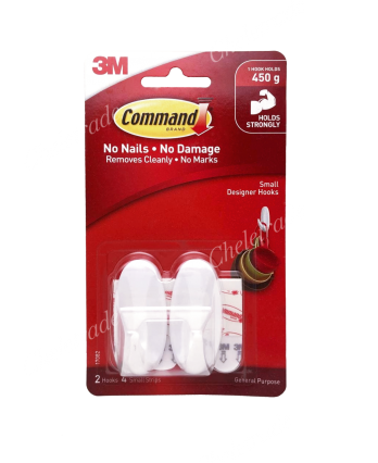 3M Small Designer Hooks 17082