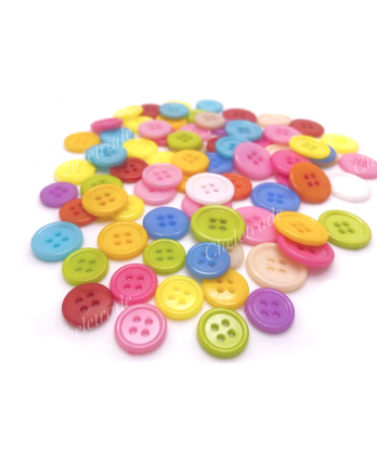Buttons (50pcs, Colour & Size Mixed)