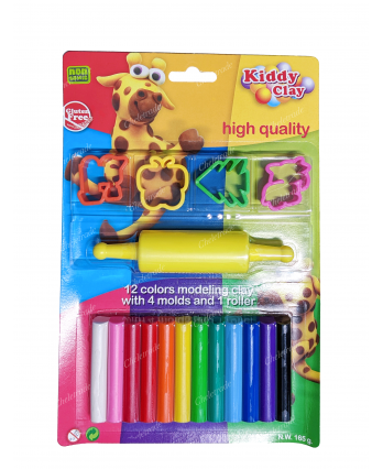 Kiddy Clay w Moulding Cutters (Normal-Pastel colours)