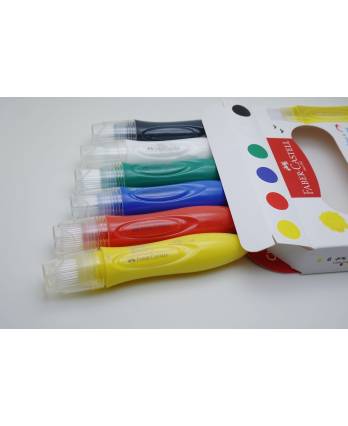 Faber Castell 6 Jumbo Washable Squeeze Paintbrushes