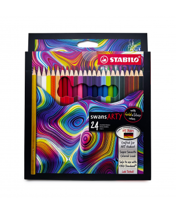 Stabilo 24col Coloured Pencils swansARTY