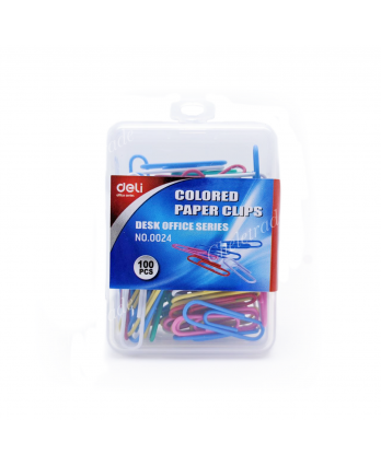 Coloured Paper Clips 100s
